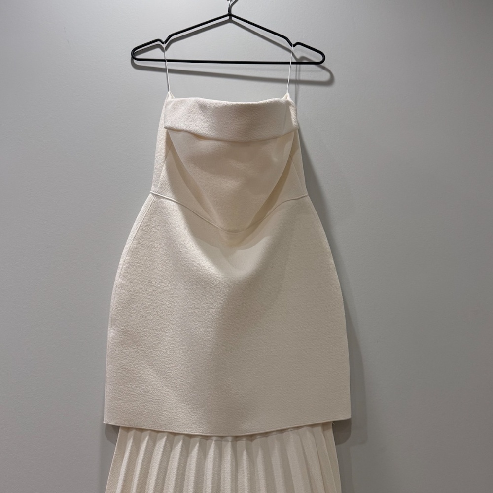 Dion Lee crepe strapless pleated dress size 4 - Picture 10 of 13